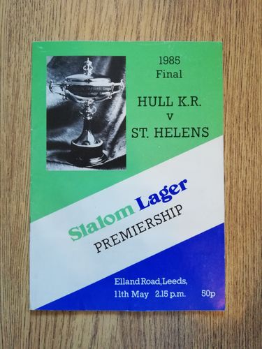 Hull KR v St Helens 1985 Premiership Final Rugby Programme