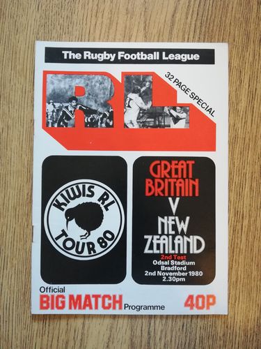 Great Britain v New Zealand 2nd Test 1980