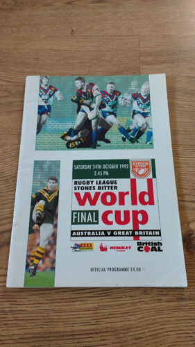 Australia v Great Britain 1992 World Cup Final Rugby League Programme