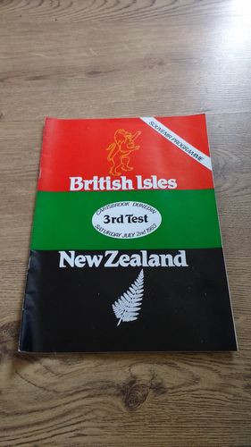 New Zealand v British Lions 3rd Test 1983 Rugby Programme