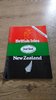 New Zealand v British Lions 3rd Test 1983 Rugby Programme