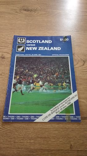 New Zealand v Scotland 2nd Test 1981