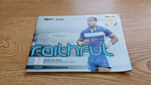 Hull v St Helens May 2008 Rugby League Programme