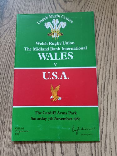 Wales v USA 1987