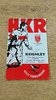 Hull KR v Keighley Jan 1967 Rugby League Programme