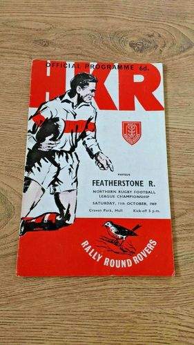Hull KR v Featherstone Oct 1969 Rugby League Programme