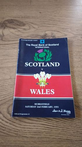 Scotland v Wales 1991