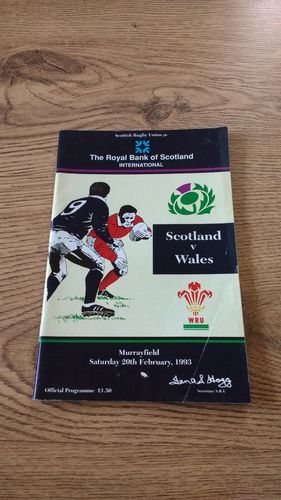 Scotland v Wales 1993