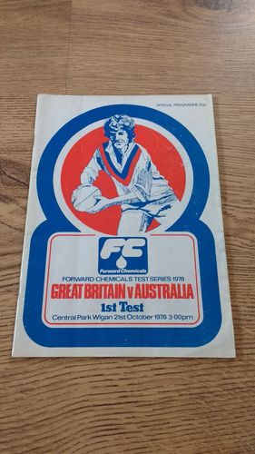 Great Britain v Australia 1st Test Oct 1978