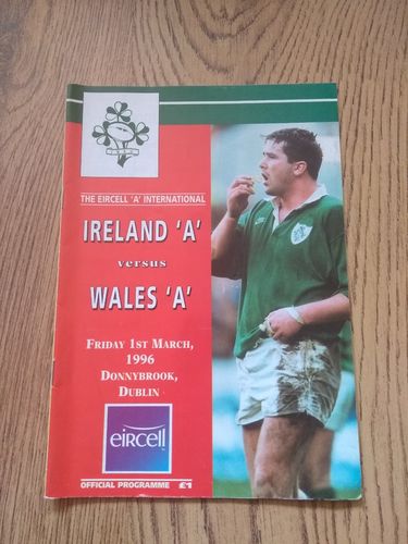 Ireland A v Wales A 1996