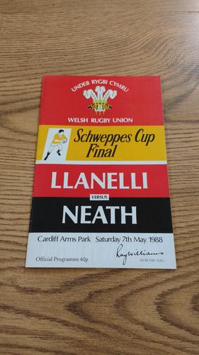 Llanelli v Neath 1988 Schweppes Cup Final