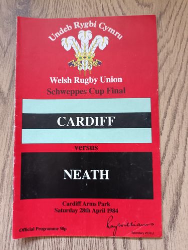 Cardiff v Neath 1984 Schweppes Cup Final