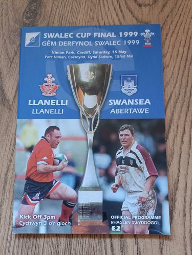 Llanelli v Swansea 1999 Swalec Cup Final Rugby Programme