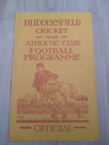 Huddersfield v Barrow Feb 1953 Challenge Cup Rugby League Programme