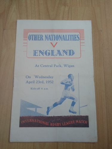 Other Nationalities v England Apr 1952