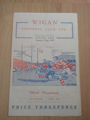 Wigan v Barrow Nov 1953