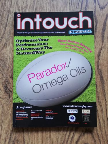 'Intouch' Issue 25 2008 Ulster Rugby Union Magazine