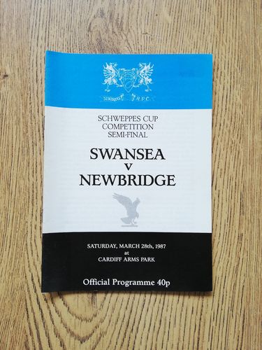 Swansea v Newbridge Mar 1987 Welsh Cup Semi-Final