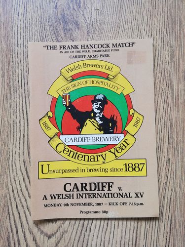 Cardiff v A Welsh International XV Nov 1987