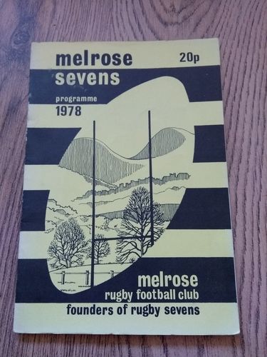 Melrose Sevens Apr 1978 Rugby Programme