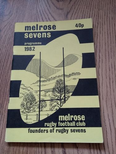 Melrose Sevens Apr 1982 Rugby Programme
