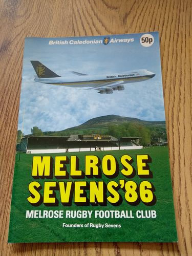 Melrose Sevens Apr 1986 Rugby Programme