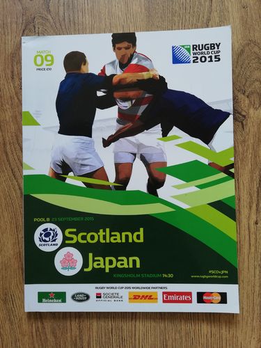 Scotland v Japan 2015 Pool B Rugby World Cup Programme