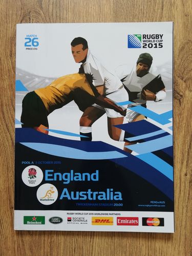 England v Australia 2015 Pool A Rugby World Cup Programme