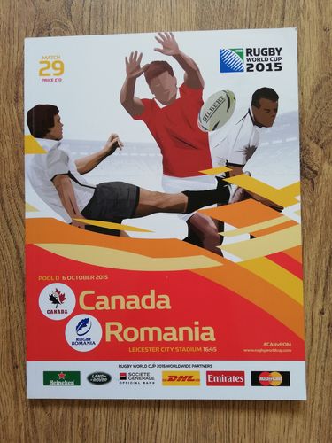 Canada v Romania 2015 Pool D Rugby World Cup Programme