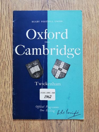 Oxford University v Cambridge University 1962