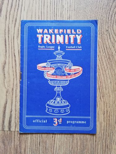 Wakefield Trinity v Keighley Mar 1957 Rugby League Programme