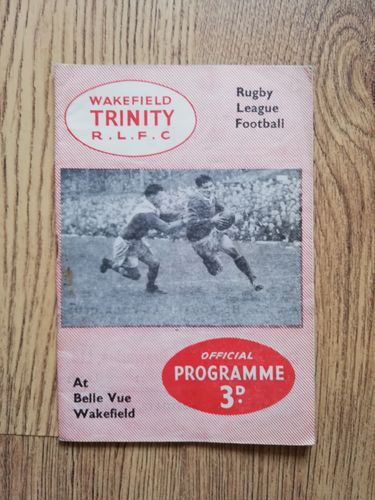 Wakefield Trinity v Huddersfield Sept 1957