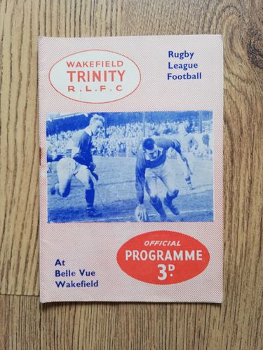 Wakefield Trinity v Hunslet Nov 1958