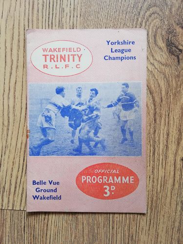 Wakefield Trinity v Wigan Aug 1959