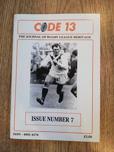 ' Code 13 ' Issue 7  June 1988 Rugby League Brochure