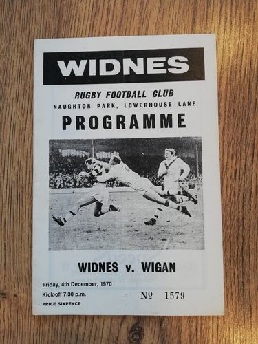 Widnes v Wigan Dec 1970
