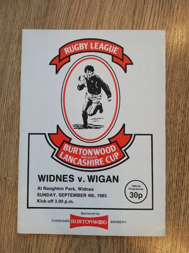 Widnes v Wigan Sept 1983 Lancashire Cup