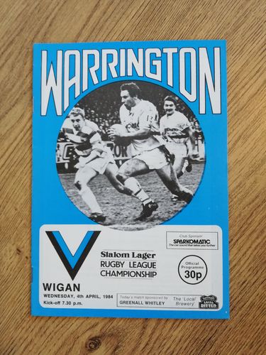 Warrington v Wigan Apr 1984