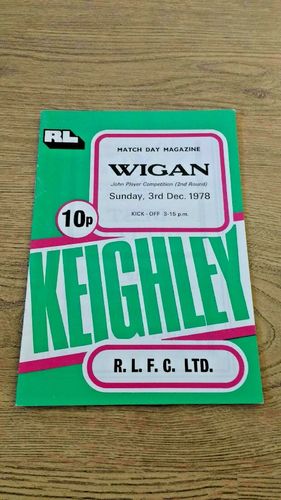 Keighley v Wigan Dec 1978 John Player Competition