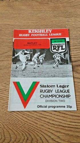 Keighley v Batley Feb 1986 Rugby League Programme