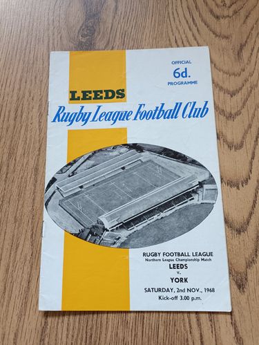 Leeds v York Nov 1968