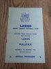 Leeds v Halifax Oct 1974 Rugby League Programme