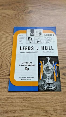Leeds v Hull Oct 1978 Rugby League Programme
