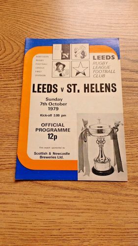 Leeds v St Helens Oct 1979 Rugby League Programme
