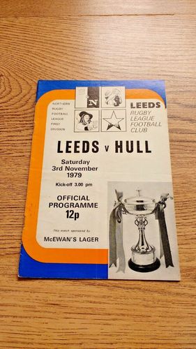 Leeds v Hull Nov 1979 Rugby League Programme