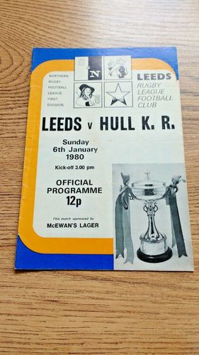 Leeds v Hull KR Jan 1980 Rugby League Programme