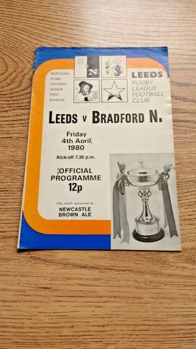 Leeds v Bradford Northern Apr 1980 Rugby League Programme
