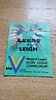 Leeds v Leigh Sept 1982 Rugby League Programme