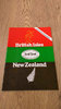 New Zealand v British Lions 1983 3rd Test Signed Rugby Programme
