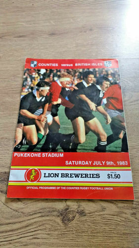 Counties v British Lions July 1983 Rugby Programme